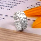 Zigzag Snake Style Band Ring for Men and Women, Modern Statement Jewelry Design