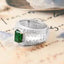 Men's Lab Grown Emerald Ring, Bold Luxury Statement Jewelry with Timeless Sophisticated Style