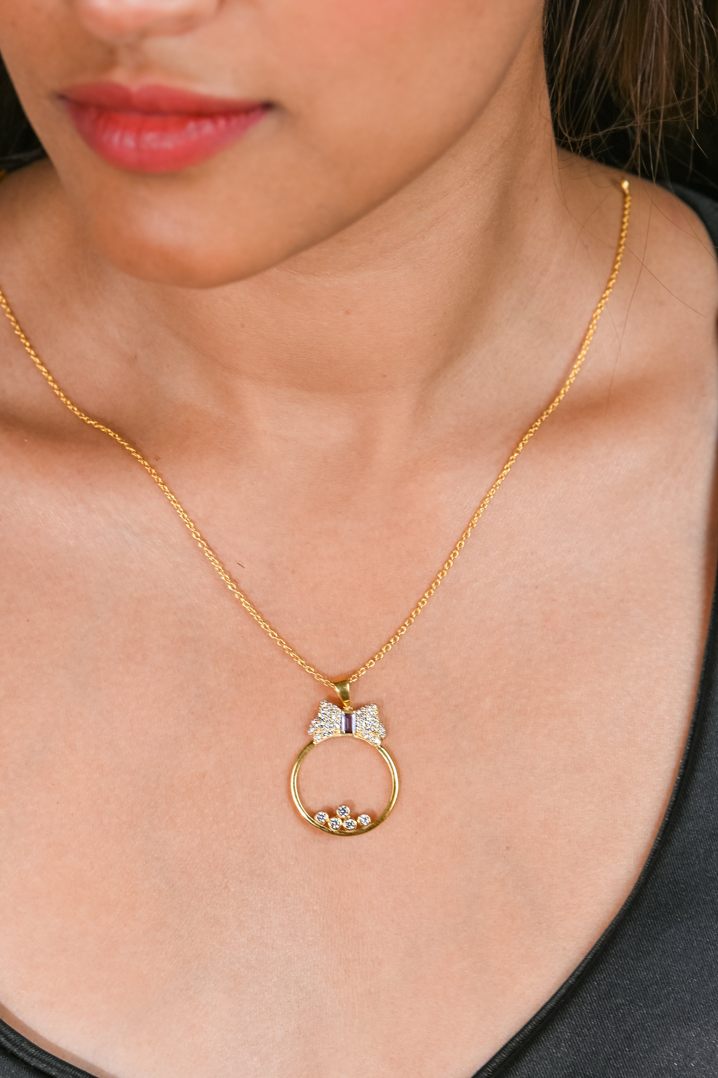 Elegant Butterfly Pendant with Moissanite and Alexandrite for Her, Sparkling Luxury Gift Jewelry