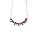 Elegant Ruby and Sapphire Pendant for Her, Timeless Luxury Gift with Radiant Sparkle