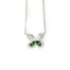 Elegant Moissanite and Emerald Pendant for Her, Timeless Luxury Sparkle Gift Jewelry Piece