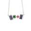 Elegant Alexandrite, Emerald, and Ruby Pendant for Her, Timeless Luxury Sparkle Jewelry Gift
