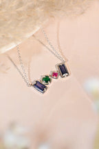 Elegant Alexandrite, Emerald, and Ruby Pendant for Her, Timeless Luxury Sparkle Jewelry Gift