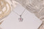 Elegant Moissanite and Ruby Clover Pendant for Her, Lucky Charm Luxury Sparkle Gift