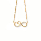 Elegant Infinity Moissanite Pendant for Her, Timeless Symbol of Love and Endless Sparkle