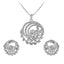 Moissanite Pendant and Stud Earrings Set for Her, Elegant Sparkling Jewelry Gift