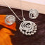 Moissanite Pendant and Stud Earrings Set for Her, Elegant Sparkling Jewelry Gift