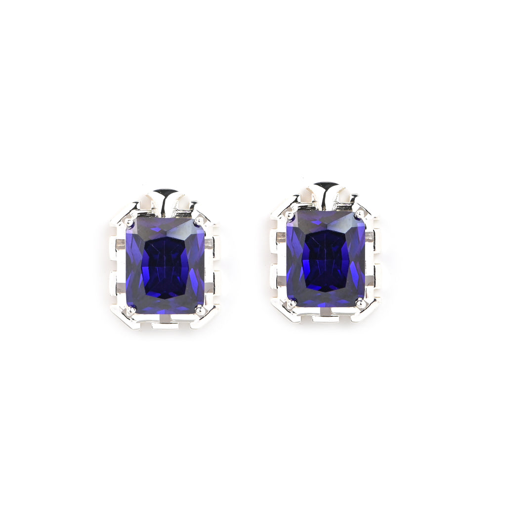 Radiant Cut Cubic Zirconia Pendant and Earrings Set for Her, Minimalist Elegant Jewelry Gift for Women