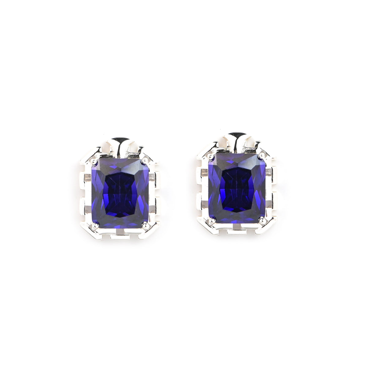 Radiant Cut Cubic Zirconia Pendant and Earrings Set for Her, Minimalist Elegant Jewelry Gift for Women