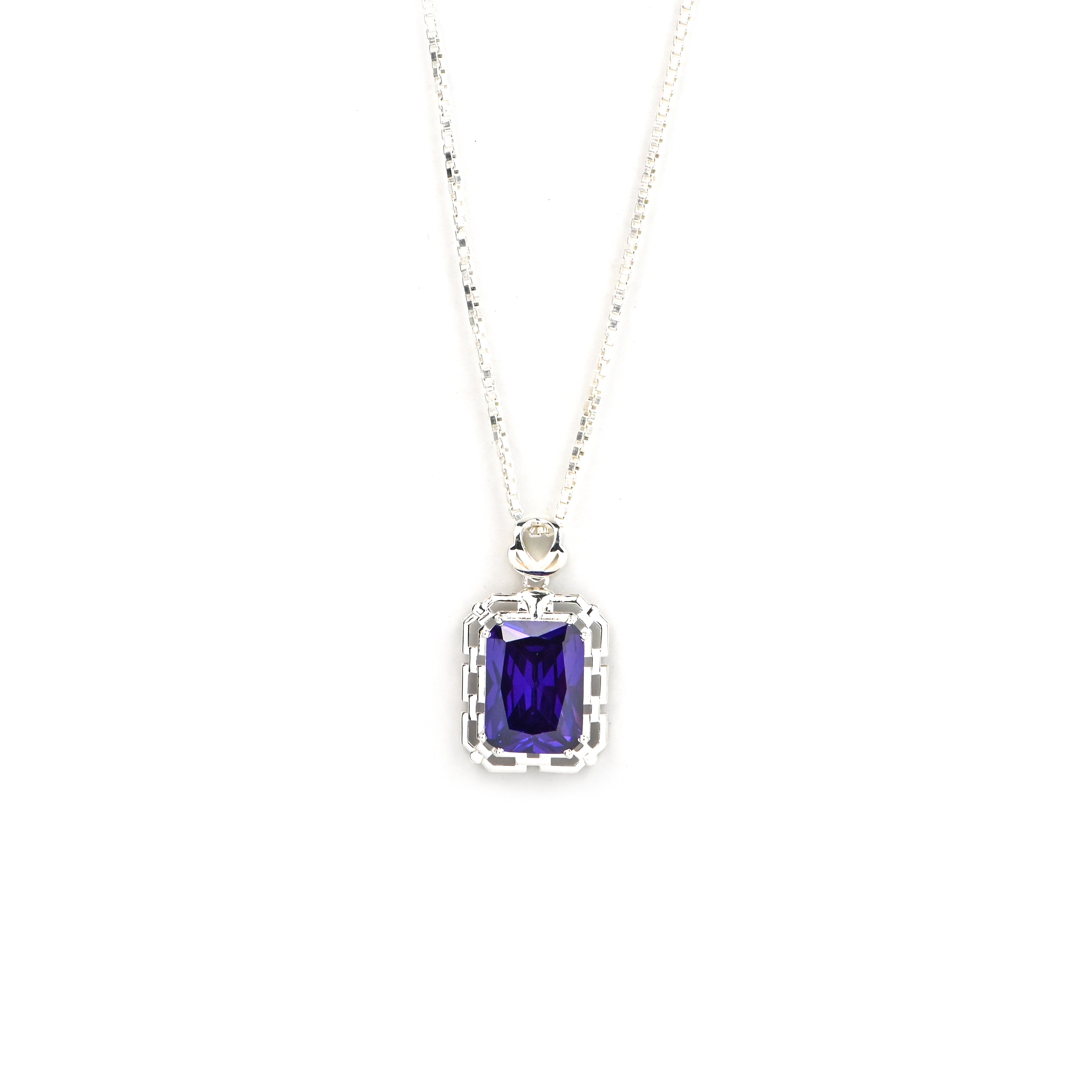 Radiant Cut Cubic Zirconia Pendant and Earrings Set for Her, Minimalist Elegant Jewelry Gift for Women