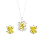 Top Quality Cubic Zirconia Pendant and Earrings Set for Her, Elegant Sparkling Jewelry Gift ✨💎